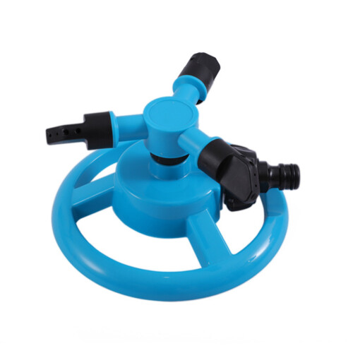 360 Degree Rotating Lawn Sprinkler With Plastics-Blue