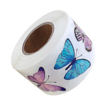 500Pcs Butterfly Flower Adhesive Paper Sticker For Scrapbooking