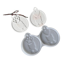 Hund Katzen Anhänger Silikonform Tier Anhänger Silikonform für-4