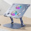 Laptop Cooling Stand Foldable Cooling Pad Metal Grey Notebook Cooling Pad 2