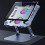 Laptop Cooling Stand Foldable Cooling Pad Metal Grey Notebook Cooling Pad 5