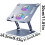 Laptop Cooling Stand Foldable Cooling Pad Metal Grey Notebook Cooling Pad 4