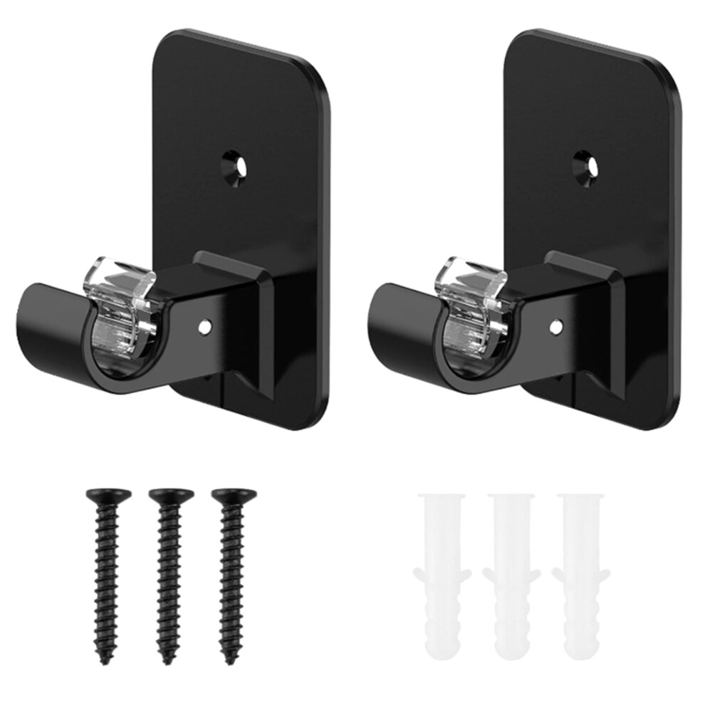 2Pcs Damage Release Adhesive Curtain Rod Hooks Strong Plastic 7751000644116
