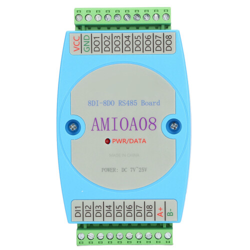 8DI 8DO Digital Input Output Optocoupler RS485 Control Module 125x70x30mm 1