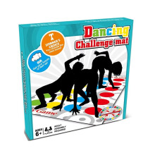 Dancing Challenge Mat, Active Movement Game with Spinner, Family Game for Ages 6, 2 Players, Travel Edition, Easy to Carry While Traveling