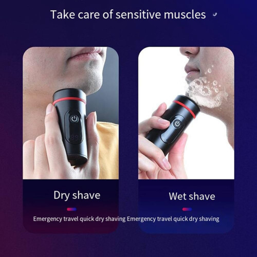 Compact Shaver Mini Shaver TypeC Fast Charging Home Digital Display Beard Shaver, Easy to Use Fine Workmanship 1