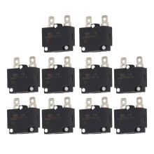 10 Stück Auto Reset Überlastschutz Sicherungs-Schaltkreisbreaker AC125-250V für Elektrofahrzeuge