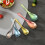 Solid Metal Outdoors Spoon Convenient Camping-Crimson purple L 5
