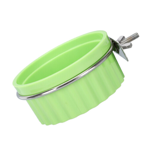 Gobelets d'alimentation pour oiseaux, bol d'eau pour cage à-Vert