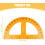Large Protractor, 24.8 x 50 cm, Plastic Angle Finder with Handle for Teaching 2