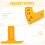 Large Protractor, 24.8 x 50 cm, Plastic Angle Finder with Handle for Teaching 3