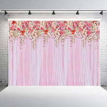 2,1 x 1,5 m Hochzeitsfotohintergrund für Studio- und Partygebrauch