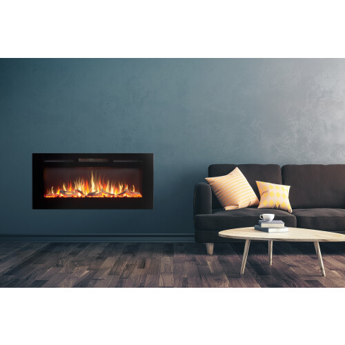 Adam Adam Orlando Inset / Wall Mounted Electric Fire, 42 Inch
