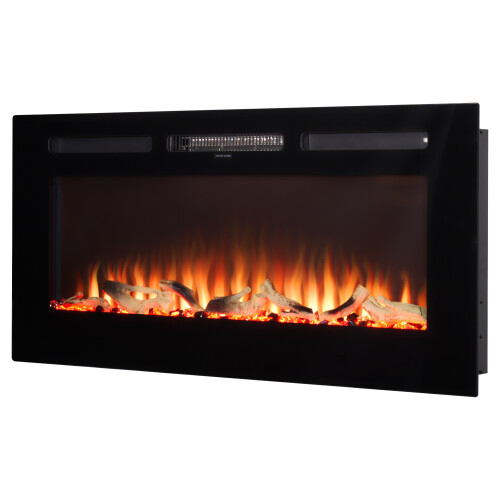 Adam Adam Orlando Inset / Wall Mounted Electric Fire, 42 Inch 1