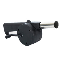 Manual Air Blower Hand Crank Barbecue Grill Fan for Camping Portable Hand Powered Cooking Tool