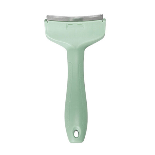 Professional Deshedding Comb Comfortable Grip-Green trumpet