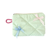 Stylish Storage Pouch Cosmetic Bag With Detachable-Light Green