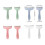 Professional Deshedding Comb Comfortable Grip-Green trumpet 4