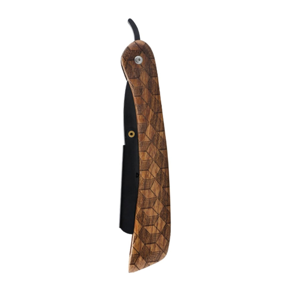 Manual Razor Men's Face Razor Professional Men's Razor Beard Razor Comfortable Male Razor Professional Hairdressing Razor Khaki Rosewood