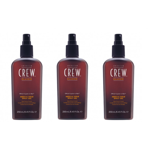 American Crew American Crew Medium Hold Spray Gel 250ml x3