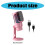 USB-condensatormicrofoon 192 kHz/24 bit met-roze 2