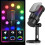 USB-gamingmicrofoon Kleurverlichting Mute-knop-Zwart 4