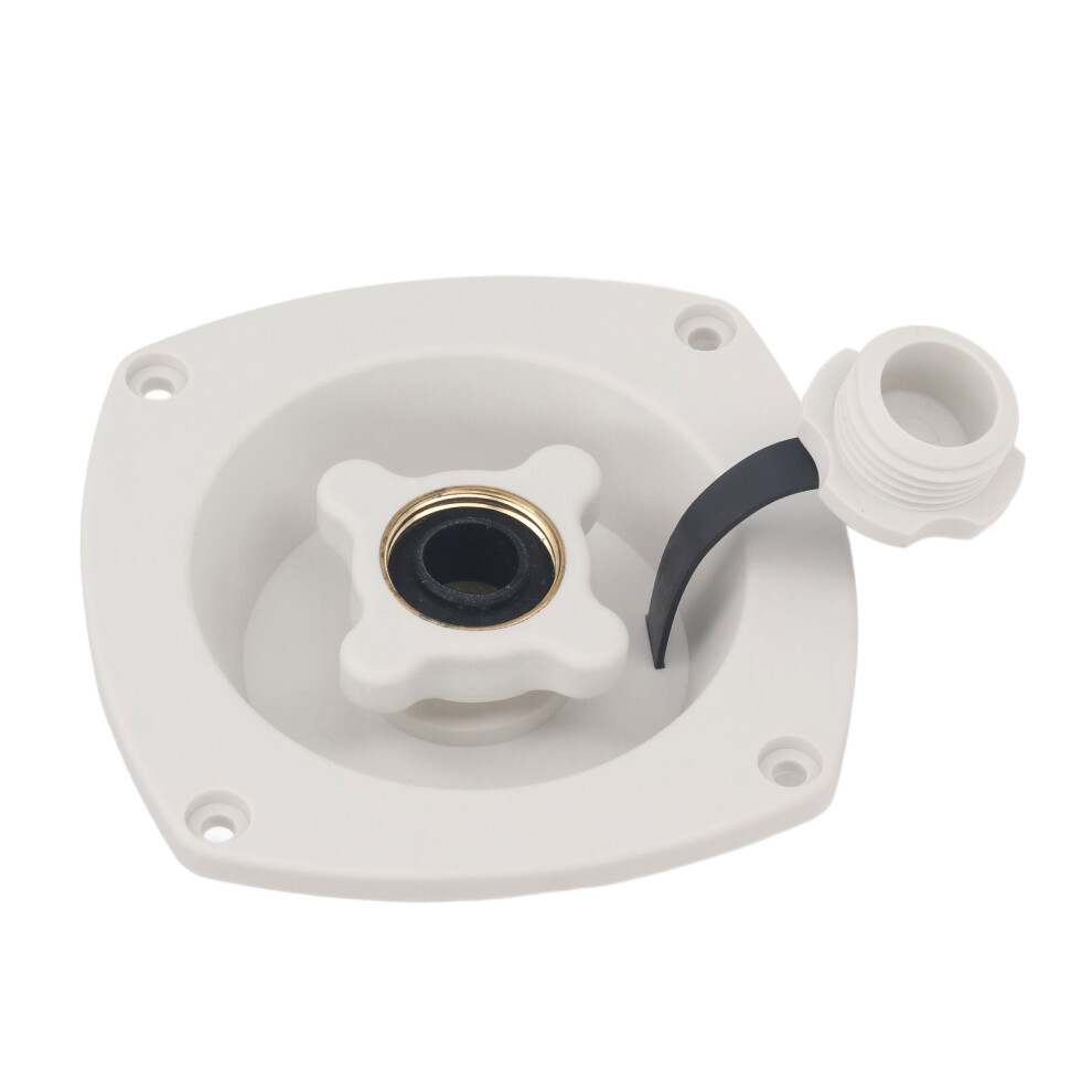 Water Entry System For Rvs, Wall Mounted Rv City Water Inlet With Pressure Regulator Ensures Safe 45 Psi Output, Impact Resistant City Water Hookup 9358999018973
