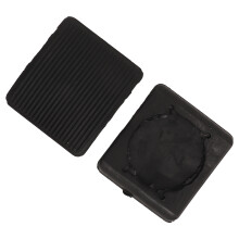 Pedale del freno in gomma nera di qualità automobilistica, cuscinetti in gomma per pedale della frizione, facile installazione, antiscivolo, design