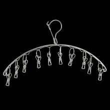 Compact Windproof Clip Hangers, Reinforced Stainless Steel for Versatile Multipurpose Clothes Drying, Space-Saving Laundry Organizer with Anti-Rust Te