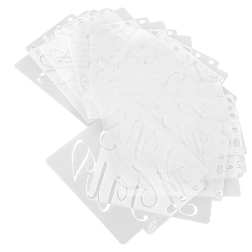 15 Stück Briefvorlage, hohl, wiederverwendbar, 2