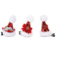 Pinces à cheveux sur le thème de Noël, fixation métallique sécurisée, accessoires de coiffure festifs, couleurs vives, design délicat et