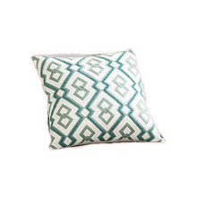 Chenille Fabric Boho Pillow Cover, Textured 18x18 Inches with Multi-Color Tassels for Couch Bed Sofa, 2 PCS Set