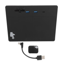 Hub USB de carregamento rápido para Tesla Model Y e Model 3, chips de alta qualidade com proteção contra sobrecorrente, hub de 5 portas com