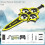 Remote control aircraft stunt quadcopter drone blue 1