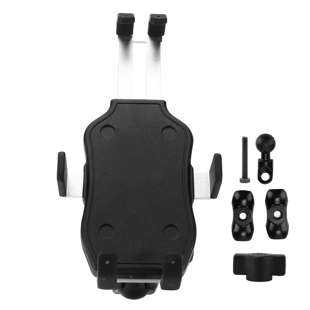 Motorcycle Mobile Phone Mount Aluminum Alloy Material Sturdy And Durable Universal Phone Mount Ultra Stable Free Adjustment 360 Rotating Ball Joint 9423501954275