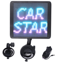 Programmable LED Screen Funny Car Accessories, Custom Text Pattern Animation Scrolling Programmable LED Sign APP Control Bluetooth Compatible for
