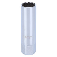 Bougiesleutel met corrosiebestendige afwerking, 14 mm (3/8 inch) magnetische dop met zeer sterke constructie, duurzame bougieverwijderaar, speciaal