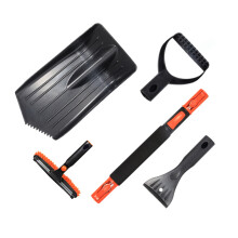 Snow Removal Tool With Pivoting Snow Brush Head, 3 In 1 Extendable Snow Brush For Car Truck Suv, Anti Scratch Bristles And Double Sided Ice Scraper