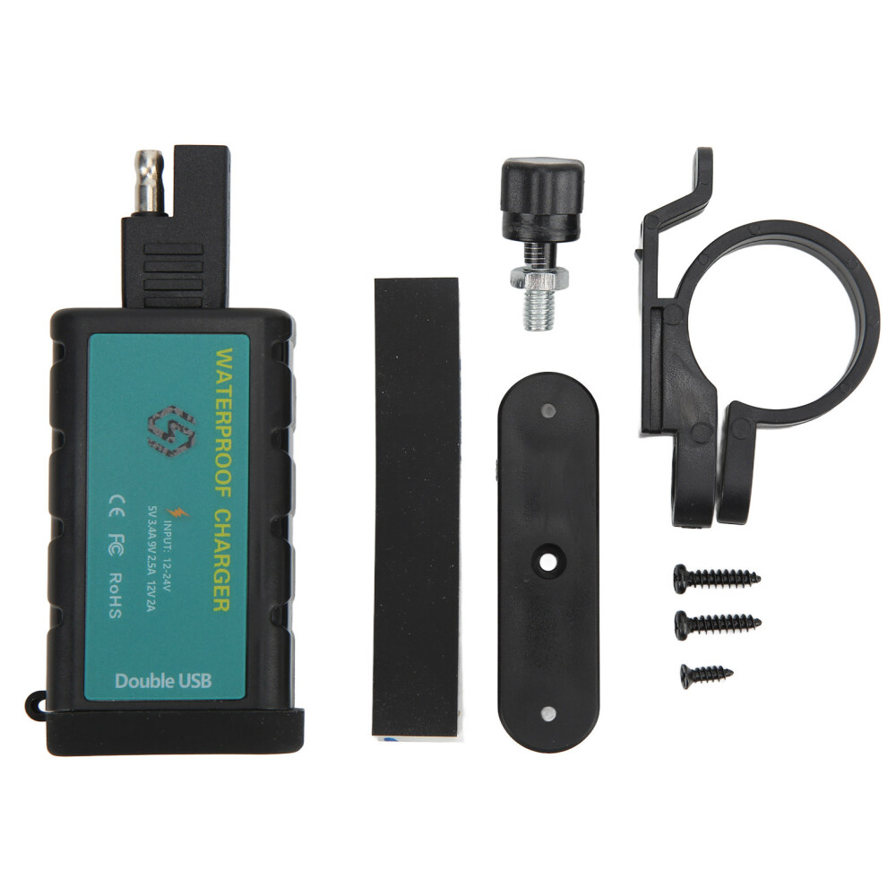 Qc 3.0 Charging Motorcycle Accessories Usb Charger Adapter Pd 3.0 Charging Dual Usb Fast Charge Sae To Usb Waterproof With Led Voltmeter Multi 9159805532306