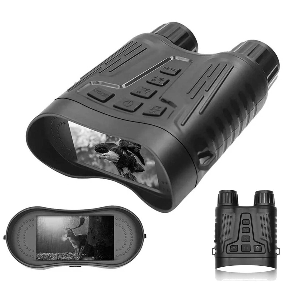 Night Vision Binoculars 4K 8X Infrared Military Goggles With 32Gb Memory Card 3.2Inch Lcd Display Fulldark 300M 9412369008886