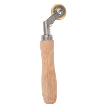 Wallpaper roller with wooden handle, pressure roller for wallpaper, roof sealing, DIY.