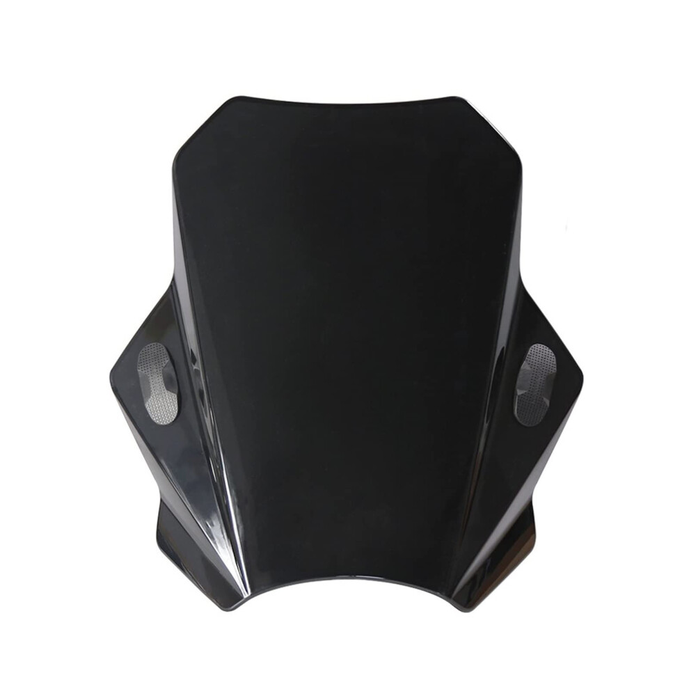 Windshield Universal Motorbikes Deflector Front Fairing Windscreen Smoke Lens Black 9426802249958
