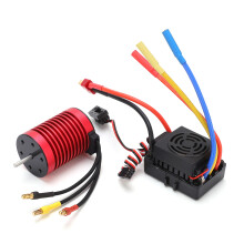 F540 3900KV Brushless Motor &amp; 60A ESC Set for 1/10 RC Car, Red