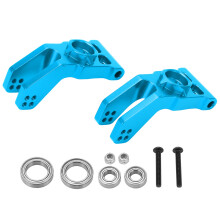 Aluminum Alloy Rear Stub Axle Carriers For Traxxas Slash Stampede Rustler VXL CNC Precision Machining Ball Bearings Included Anodized Finish Lightweig