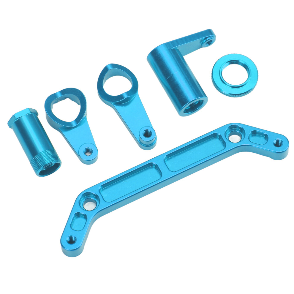 Aluminum Alloy Rc Steering Assembly For 1/10 Trucks Blue 5061376105930