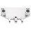 Support de biellette de servo en aluminium argenté MN86K 1/12 RC 6