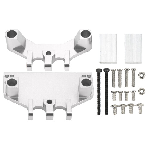 Support de biellette de servo en aluminium argenté MN86K 1/12 RC 1