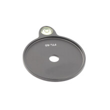 Plaque de nivellement pour trépied de 60 mm avec niveau à bulle,