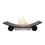 Acantha Rimini White Marble Fireplace with Downlights & Calda Bio Etha 2