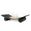 Acantha Rimini White Marble Fireplace with Downlights & Calda Bio Etha 5